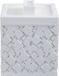 Spirella Badkamer Opbergdoos – Opbergbox Badkamer voor Wattenschijfjes en Wattenstaafjes – Polyresin – Wit – 9x9x11 cm