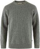 Fjällräven Ovik Rib Sweater Heren Grijs Wol Lange Mouw Casual