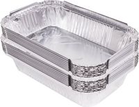 Benson BBQ grill-schalen - 16x - aluminium - 17 x 10.5 x 4 cm - barbecue / oven
