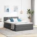 Maison Exclusive - Lit de rangement avec matelas Gris foncé 140 x 200 cm Velours