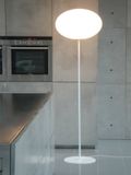 CPH Lighting Lampadaire Eggy Pin, Ø 55 cm, opale/blanc