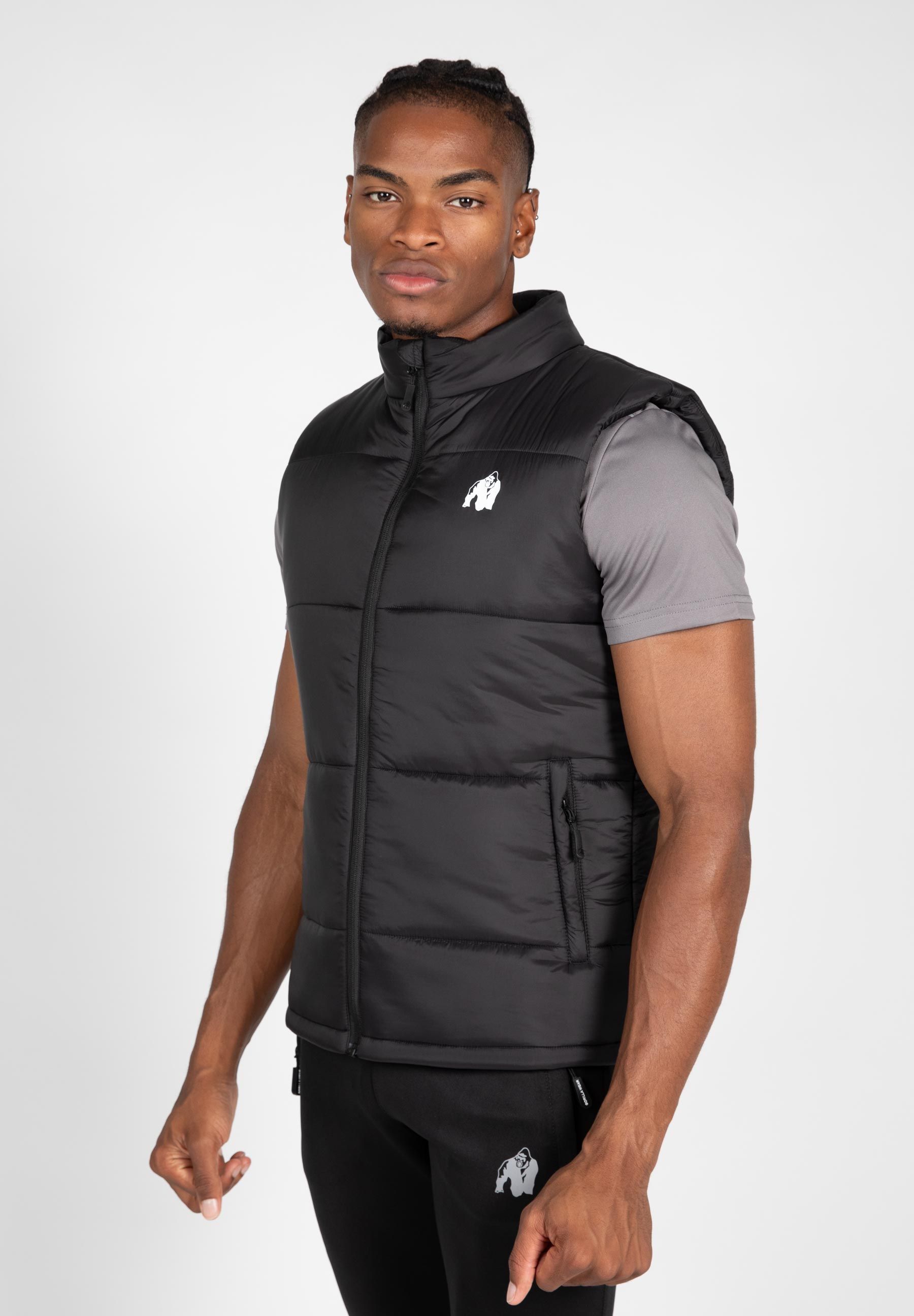 Gorilla Wear Irvine Puffer Vest - Black - 2XL