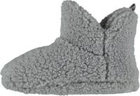 Apollo - Hoge Pantoffels kinderen - Teddy - Grijs - Maat 25/26