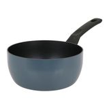 Sitram 715453 RAVIVE gerecyclede geperste aluminium steelpan, Ø 16 cm, H 7,5 cm, Whitford Xylan binnencoating, 2-laags, PFOA-vrij, kleur: blauw, voor alle warmtebronnen, inclusief inductie