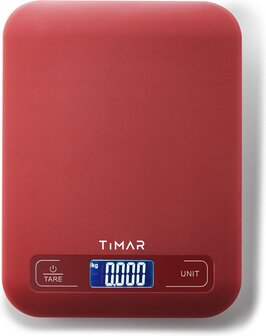 Timar Precisie Keukenweegschaal Digitaal - Rood