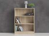 BASO Bibliothèque 3 étagères chêne