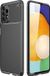 Techsuit Carbon Fiber Silicone Back Cover Hoesje Zwart voor Samsung Galaxy A13