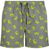 CMP Short de bain rayé pour homme, taille L, vert olive