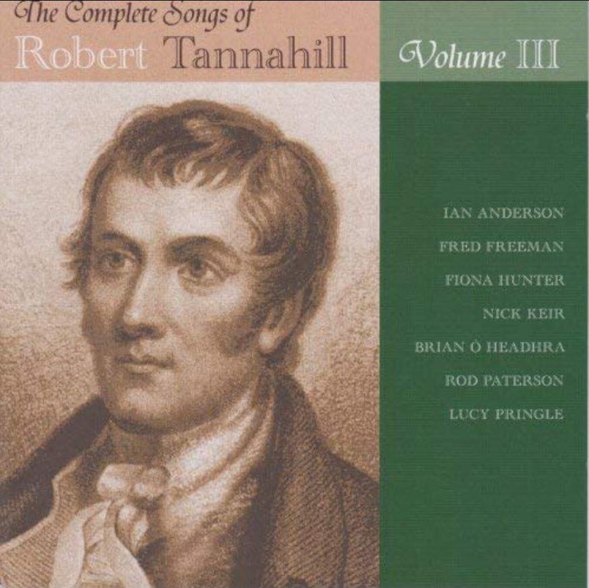 Music&Words Complete Songs Of Robert Tannahill Vol. 3