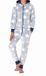 Normann Meisjespyjama jumpsuit in sterdessin van behaaglijk warm koraalfleece