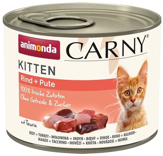 Animonda Carny Kitten - Rund met Kalkoen 12 x 200g