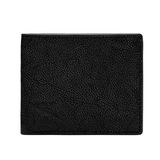 Fossil Steven leren herenportemonnee, twee kleppen, leisteen, bifold, Zwart, Bifold