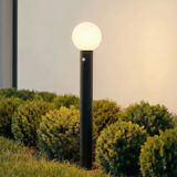 Lindby Dangan 90cm Sensor Glass White Lampadaire