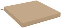 vidaXL Zitkussen SOEST 100% Polyester Zand 80 x 80 x 7 cm