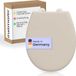 instmaier Alma - siège de toilette - Made in Germany - Duroplast - Forme ovale - Pergamon Blanc