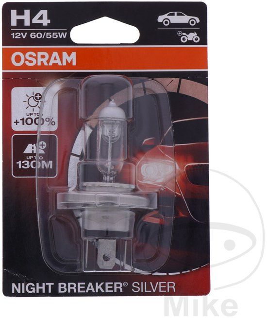 Osram Night Breaker Silver Autolamp H4 12V 60/55W