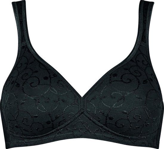 Triumph Elegant Cotton N Bra - Black - Women's Size 100D