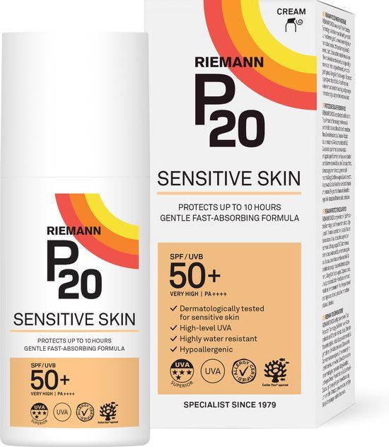 P20 Sensitive SPF 50+ - Zonnebrand lotion gevoelige huid - 200 ml