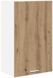 vidaXL Hangkast Ambachtelijke Eik en Wit 50 x 31 x 80 cm