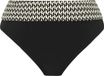 Fantasie KOH LIPE FOLD BIKINI BRIEF Femme Culotte de bikini - Black and Cream - Taille XXL