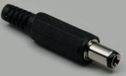BKL Electronic 072611 Laagspannings-connector Stekker, recht 6.3 mm 3 mm 1 stuk(s)