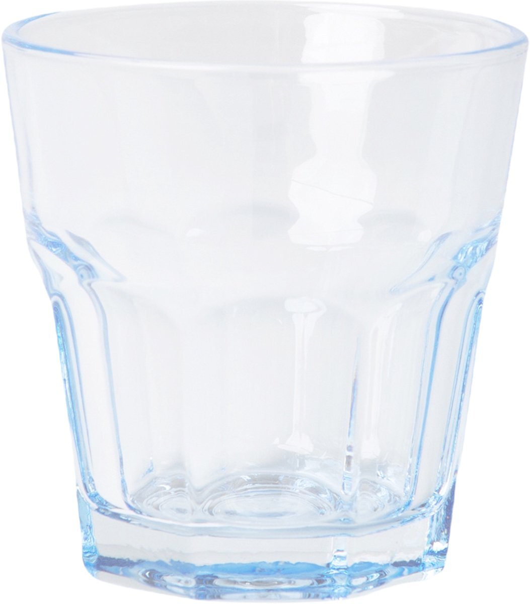 Simon's tafel Waterglas Sapglas - Tumbler - 8 x 8 cm - 200ml - Blauw - 4 Stuks