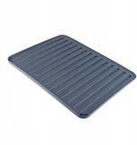 KADAX Tapis d'égouttoir en silicone Tampon sécheur Gris foncé