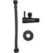 Xellanz Robinet d'angle minimaliste - 1/2x3/8 - Noir mat