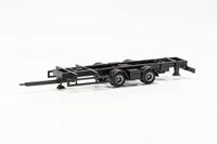 Herpa Tandemwagenchassis voor volumetreinen 7,82 m met vaste bovenbouw, 2 stuk, schaal 1:87