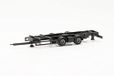 Herpa Tandemwagenchassis voor volumetreinen 7,82 m met vaste bovenbouw, 2 stuk, schaal 1:87