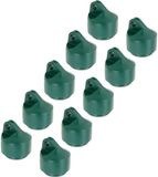 Alberts 855321 Veerpootkap | kunststof, groen | voor buis-Ø 38 mm | Set van 10