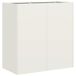 VidaXL Plantenbak Staal Wit 80x40x80 cm