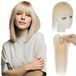 Solidchoice - Clip-in Bangs van Echt Haar voor Vrouwen in Platinablond