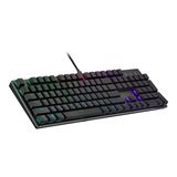 Cooler Master SK652 Gaming USB QWERTZ Duits Zwart, Grijs