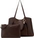 GUESS Melody 2 In 1 Tote Schoudertas Bruin