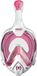 Seac Fun - Masque de plongée intégral pour enfants 10+ et adultes visage étroit - Transparent/rose