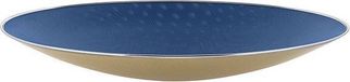 Alessi Cohncave SC01/49 Fruitschaal Champagne-goud en donkerblauw RVS Rond 49 cm