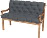 Merkloos / Sans marque Duurzame Tuinbank met Zit- en Rugkussens voor Buiten - Comfortabele Schommelbank 180x50 cm Antraciet