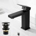 Mitigeur de lavabo noir avec jeu de vidage à clapet