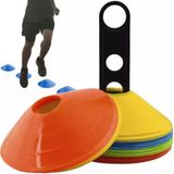 ISO Trizand Trainingskegels: 50 stuks, 5 kleuren, kunststof, 20 cm