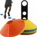 ISO Trizand Trainingskegels: 50 stuks, 5 kleuren, kunststof, 20 cm