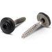 Vis de toiture tête fraisée bombée TFB Torx T20 Inox A2 RAL7016 gris anthracite 4,5x45 rondelle d'étanchéité EPDM - 800 pièces