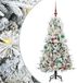 vidaXL Kunstmatige Hinged Kerstboom met 150 LED Wit 150 cm PE en PVC