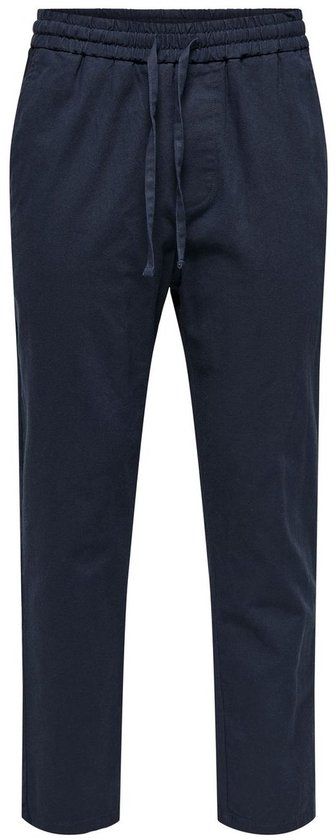 ONLY & SONS ONSLINUS Tapered Fit Trousers - Dark Navy