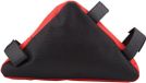 Dailygoods Sacoche de cadre de vélo Rouge sur Noir imperméable