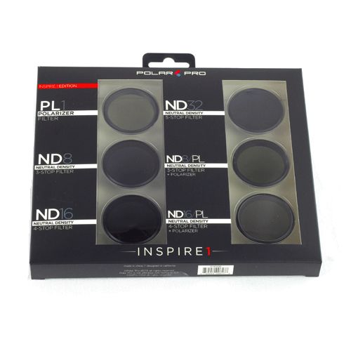PolarPro Filter Kit for DJI Inspire 1 - 6 Pack - Black