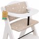 Totsy baby ASE Spolka Akcyjna Stoelverkleiner Kinderstoel Kussen Baby Zitkussen - 2-delig - Stoelkussen voor Hauck Stokke Hoge Babystoel Trapstoel Waterafstotende Bekleding Oeko-Tex certificaat Beige