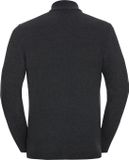 Odlo Roy Midlayer Heren Loopshirt Halve Rits Shale Grey - Black Stripes Maat XXL