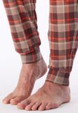 SCHIESSER Pyjama lang Heren Donkerrood Effen Lange mouw 100% Katoen Maat M