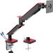 My Wall support mural pour moniteurs jusqu'à 35 pouces / interactif / 2 ports USB / noir/rouge